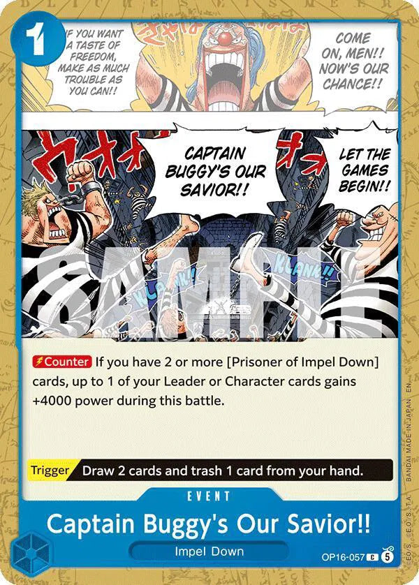 Captain Buggy's Our Savior!! - OP16-057 - Normal