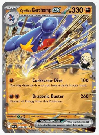 Cynthia's Garchomp EX 104/182
