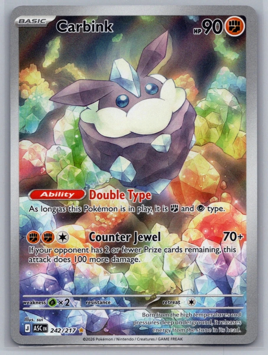 Carbink 242/217 Illustration Rare ME: Ascended Heroes by Desert Pirates on MYNTED