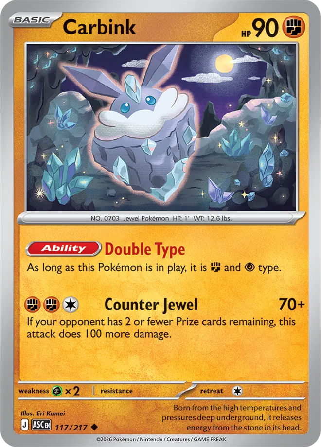 Carbink Ascended Heroes Uncommon 117/217 by PokeMagic on MYNTED