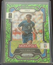 2026 Panini Prizm Monopoly FIFA World Cup Paolo Maldini #37 Green Wave