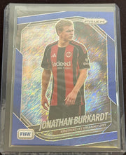 2025-26 Panini Prizm FIFA Jonathan Burkardt #294 Blue Shimmer /5