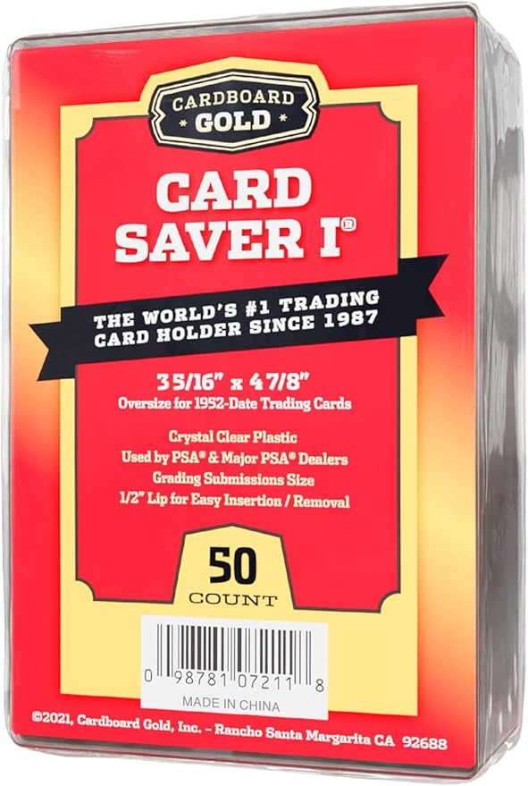 Cardboard Gold - Card Saver 1 - Semi Rigid Card Holder - 50 Pieces by TBD TCG on MYNTED