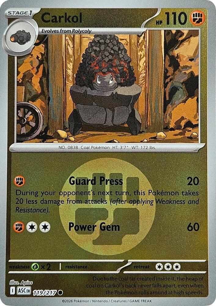 Carkol - 119/217 (Energy Symbol Pattern) - ME: Ascended Heroes (ASC) by SAFAQATI on MYNTED