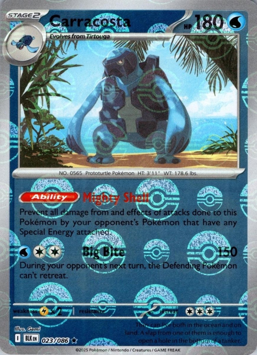 Carracosta - 023/086 (Poke Ball Pattern) - SV: Black Bolt (BLK) by SAFAQATI on MYNTED