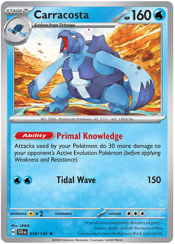 Carracosta 038/142 Reverse Holo | Scarlet & Violet – Stellar Crown by Worth the XP on MYNTED