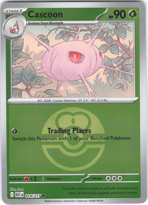 Cascoon - 014/217 (Love Ball) - ME: Ascended Heroes (ASC) by SAFAQATI on MYNTED