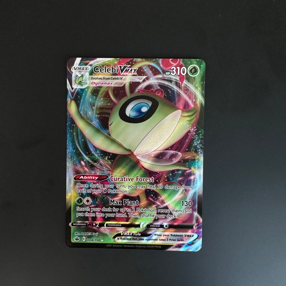Celebi VMAX Chilling Reign Ultra Rare 008/198 by The Greatest on MYNTED