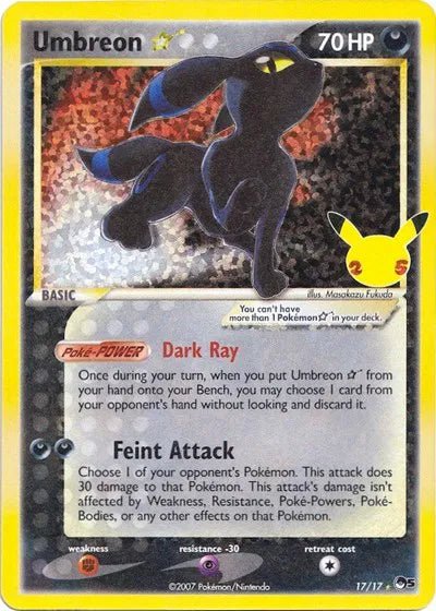 Celebrations: Classic Collection Umbreon Gold Star 17 by PlayVault on MYNTED