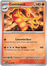 Centiskorch Pitch Black Common • 010/084 Reverse Holofoil by Marnie’s TCG on MYNTED