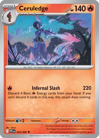 Ceruledge 020 - Phantasmal Flames by PokéPW on MYNTED