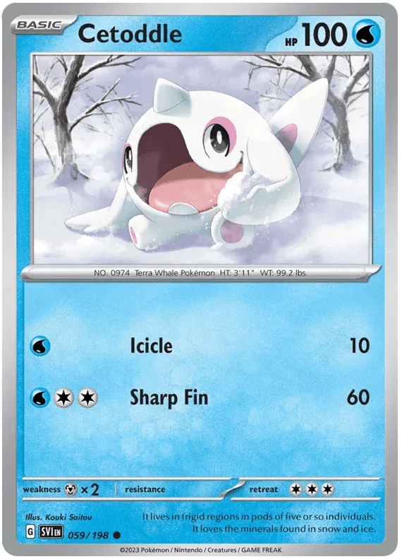 Cetoddle 059/198 · Reverse Holofoil (Scarlet & Violet Base Set) by The Archive Stop on MYNTED