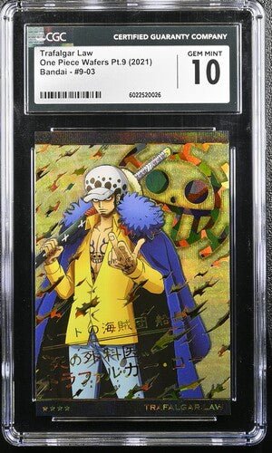 CGC 10 2021 Trafalgar Law Wafer by Luffy Collects on MYNTED
