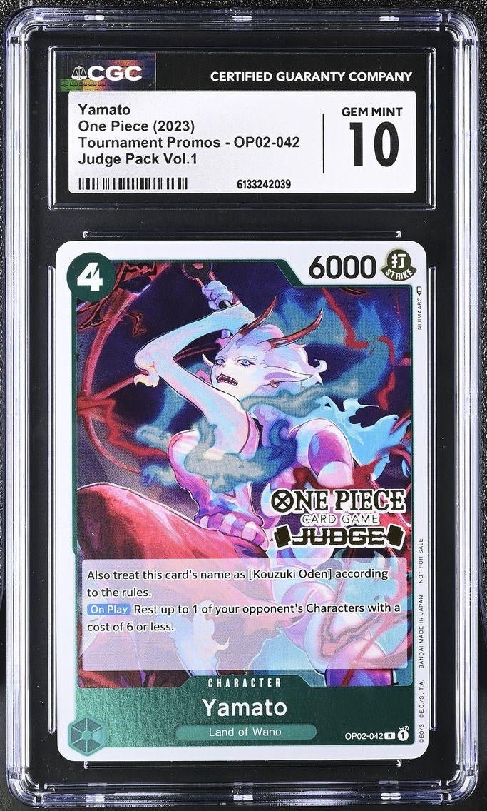 CGC 10 - One Piece - Yamato - OP02-042 - Judge Promo (Judge Pack Vol.1) by TCGDON on MYNTED