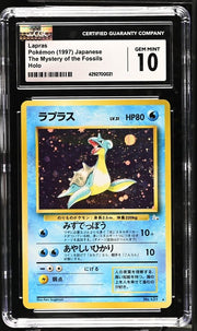CGC 10 Pokémon (1997) Lapras Japanese The Mystery of the Fossils Holo by Falconloot on MYNTED