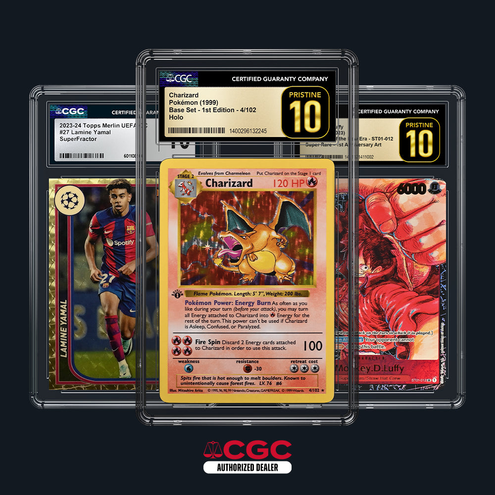 Official CGC Authorized Dealer in Dubai & Middle East for Pokemon TCG and sports card grading services.