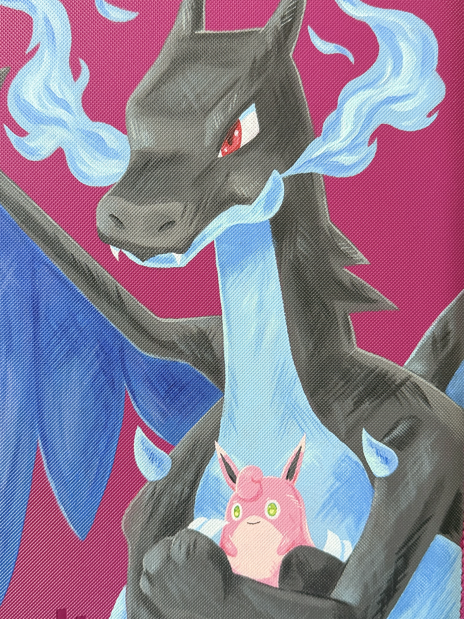 Mega Charizard X - Hand-painted VaultX Binder