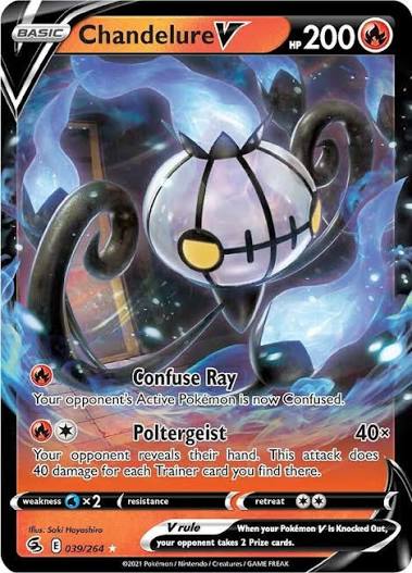 Chandelure V Fusion Strike 039/264 by ISB Collector on MYNTED