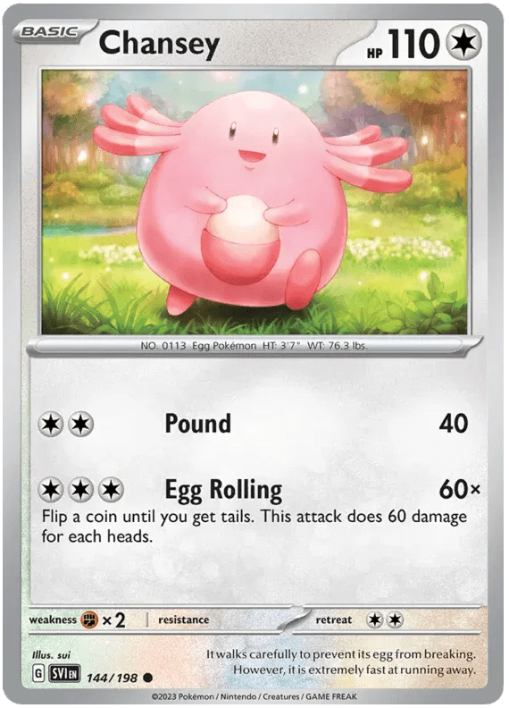 Chansey 144/198 · Reverse Holofoil (Scarlet & Violet Base Set) by ISB Collector on MYNTED