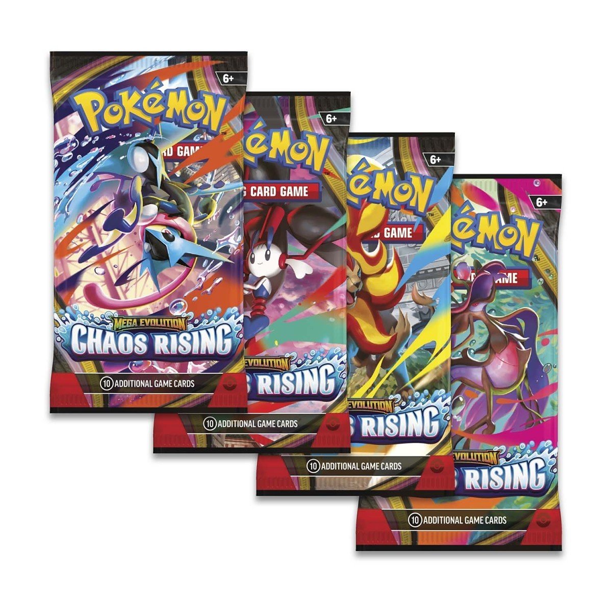 Chaos Rising Booster Pack ART SET OF 4 by Poke Mania on MYNTED