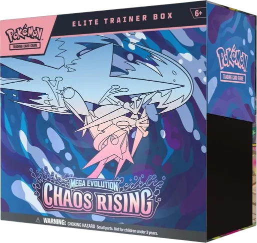 Chaos Rising Elite Trainer Box Chaos Rising (plastic slightly ripped) by Marnie’s TCG on MYNTED