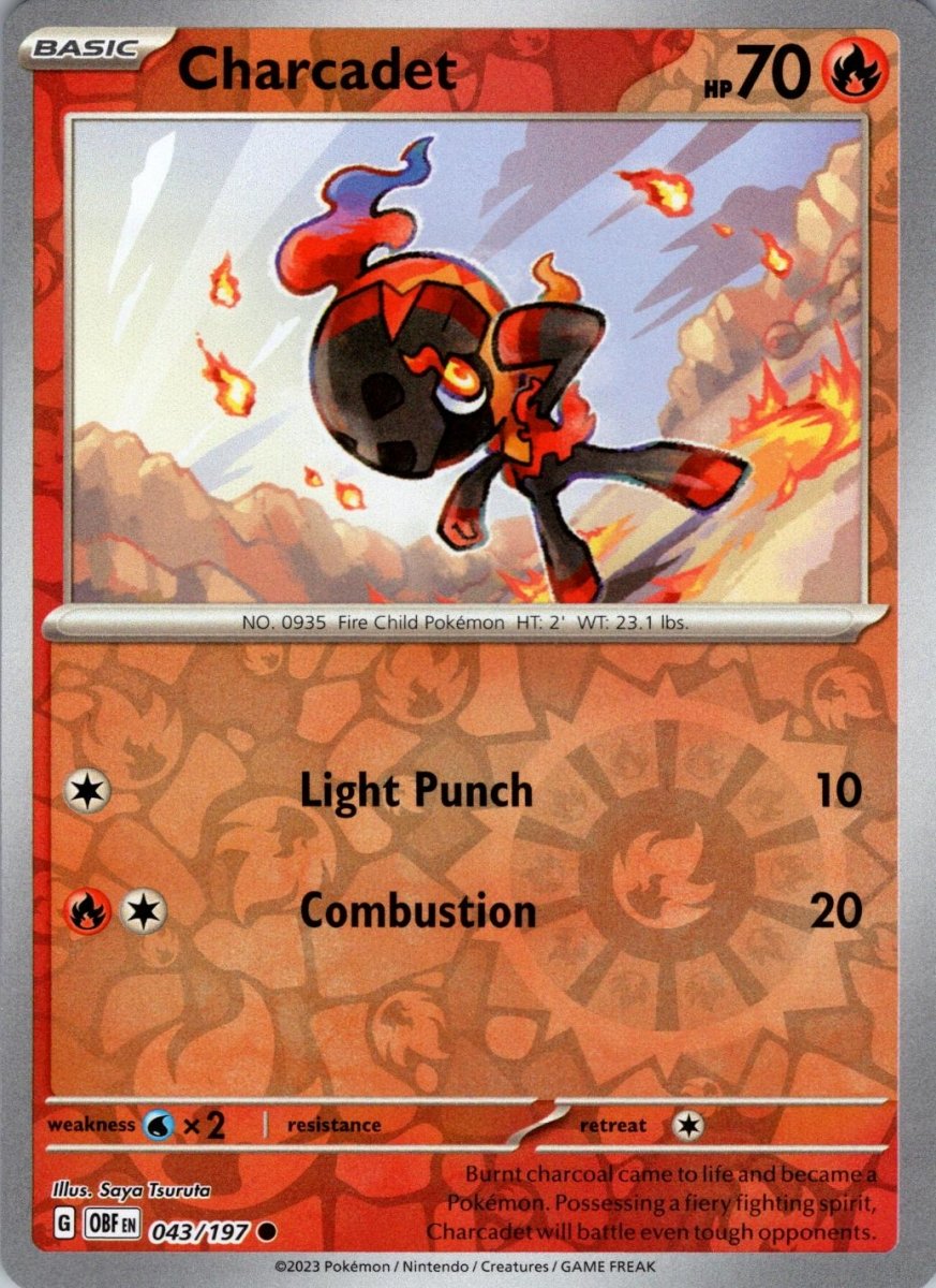 Charcadet [Reverse Holo] 43 Pokemon Obsidian Flames by Moe‘s Vault on MYNTED