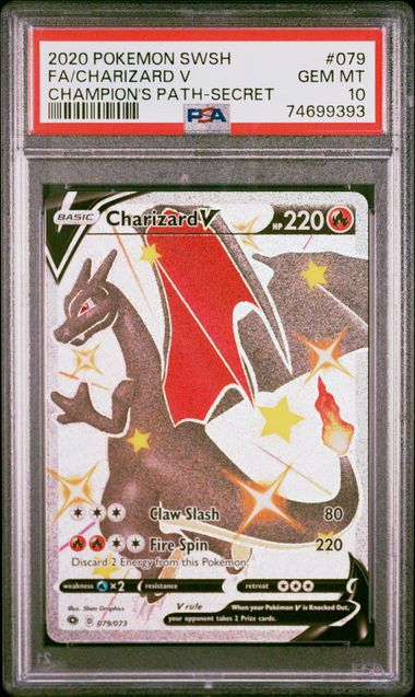 Charizard V 79/73 - Champion's Path - Secret by Light Collectibles on MYNTED