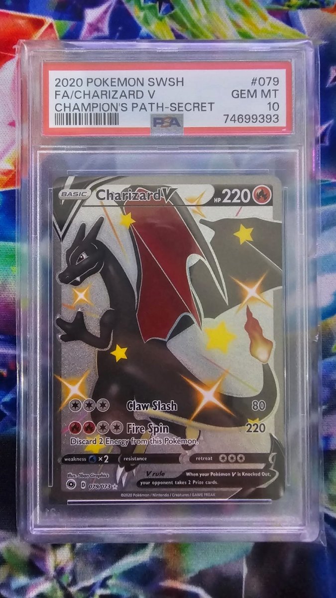 Charizard V 79/73 - Champion's Path - Secret by Light Collectibles on MYNTED
