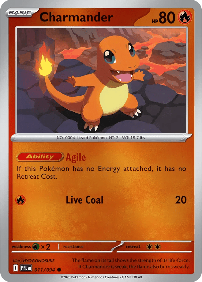 Charmander 011 Rev Holo - Phantasmal Flames by PokéPW on MYNTED