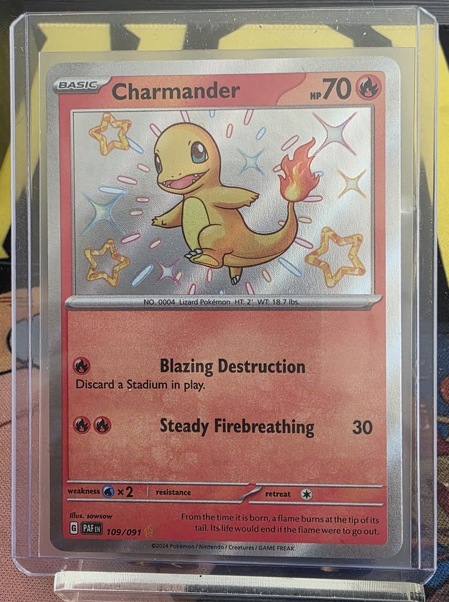 Charmander 109/091 Shiny Rare - Paldean Fates by shad0wknightTCG on MYNTED