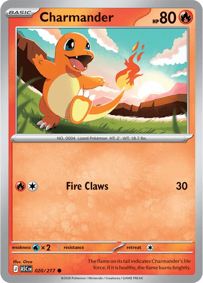 Charmander Ascended Heroes Common 020/217 by PokeMagic on MYNTED
