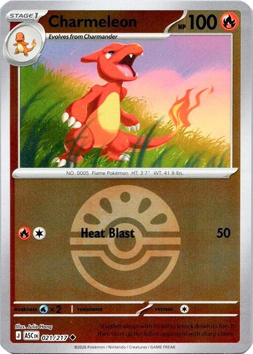 Charmeleon - 021/217 (Friend Ball) - ME: Ascended Heroes (ASC) by SAFAQATI on MYNTED