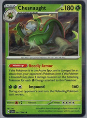 Chesnaught 007/086 Rare Chaos Rising Pokemon Holo by Moe‘s Vault on MYNTED