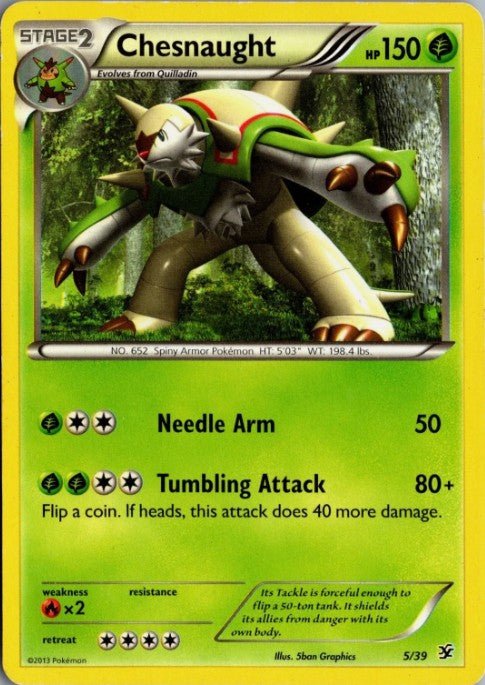 Chesnaught 5 Pokemon Kalos Starter by Shaibz TCG on MYNTED
