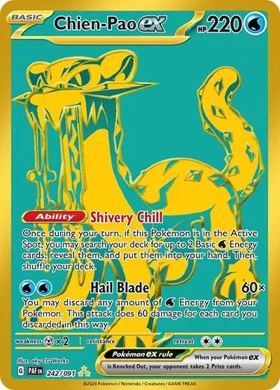 Chien - Pao EX 242/091 - Paldean Fates - Hyper Rare by Light Collectibles on MYNTED