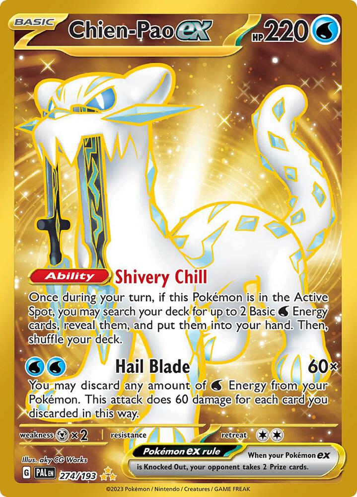Chien - Pao ex - 274/193 - SV02: Paldea Evolved (PAL) by Poké Dubai on MYNTED