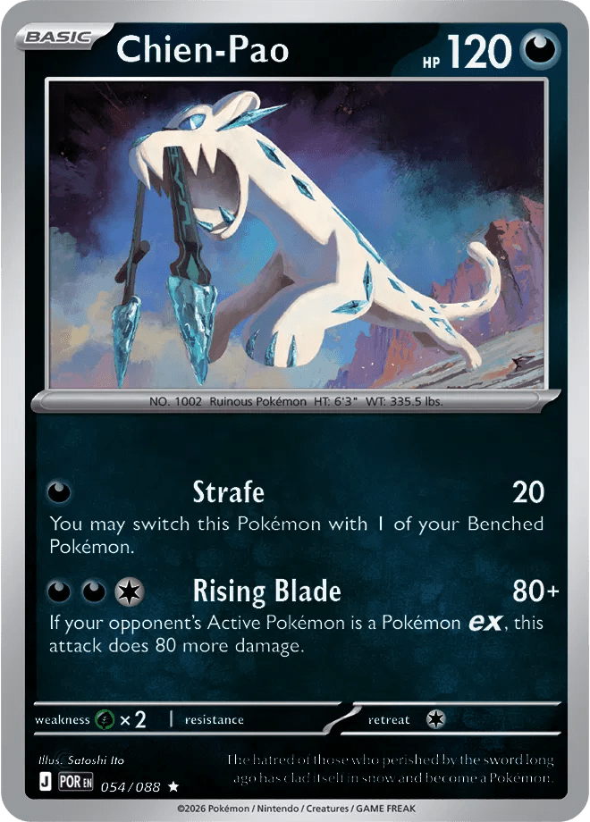 Chien - Pao Perfect Order Rare • 054/088 Reverse Holofoil by Shark Pop Culture on MYNTED