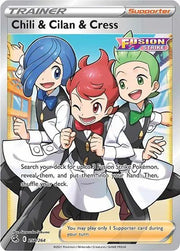 Chili & Cilan & Cress (Full Art) Fusion Strike Ultra Rare 258/264 by Schmutzfink TCG on MYNTED