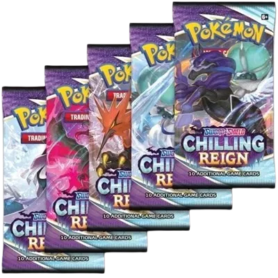 Chilling Reign Booster Pack Art Bundle [Set of 5] Chilling Reign by Marnie’s TCG on MYNTED