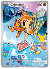 Chimchar MEP 041 - First Partner Illustration Rare Promo 30th Anniversary by Light Collectibles on MYNTED