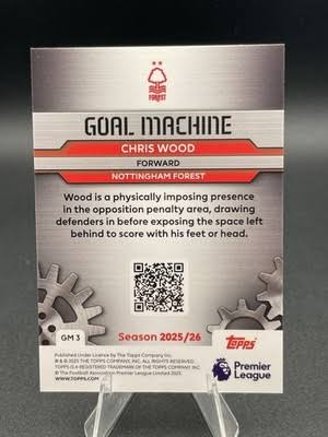 Chris Wood "Goal Machine" Topps by Cards Corner on MYNTED