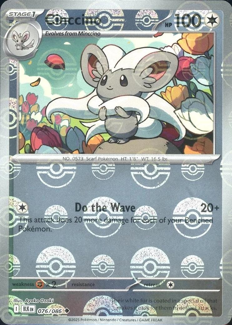 Cinccino - 076/086 (Poke Ball Pattern) - SV: Black Bolt (BLK) by SAFAQATI on MYNTED