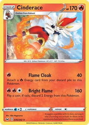Cinderace (Reverse Holofoil) (036) Sword & Shield Base Set Rare 036/202 by PokeSource on MYNTED