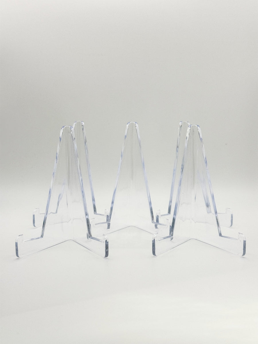 Clear Acrylic Card Stands (5 pcs)