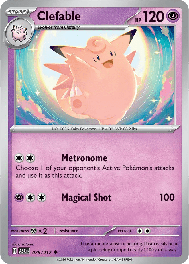 Clefable 075/217 (Ascended Heroes) by Collectorbull on MYNTED
