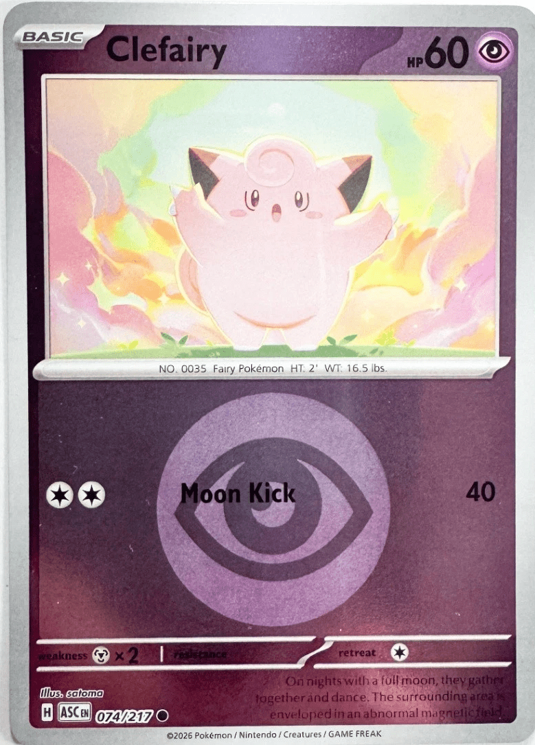 Clefairy - 074/217 (Energy Symbol Pattern) - ME: Ascended Heroes (ASC) by SAFAQATI on MYNTED