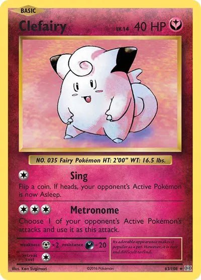 Clefairy 63/108 · Holofoil (Evolutions) by Aibee TCG on MYNTED
