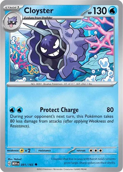 Cloyster 091/165 · Normal (SV: 151) by Devastation Collectibles on MYNTED