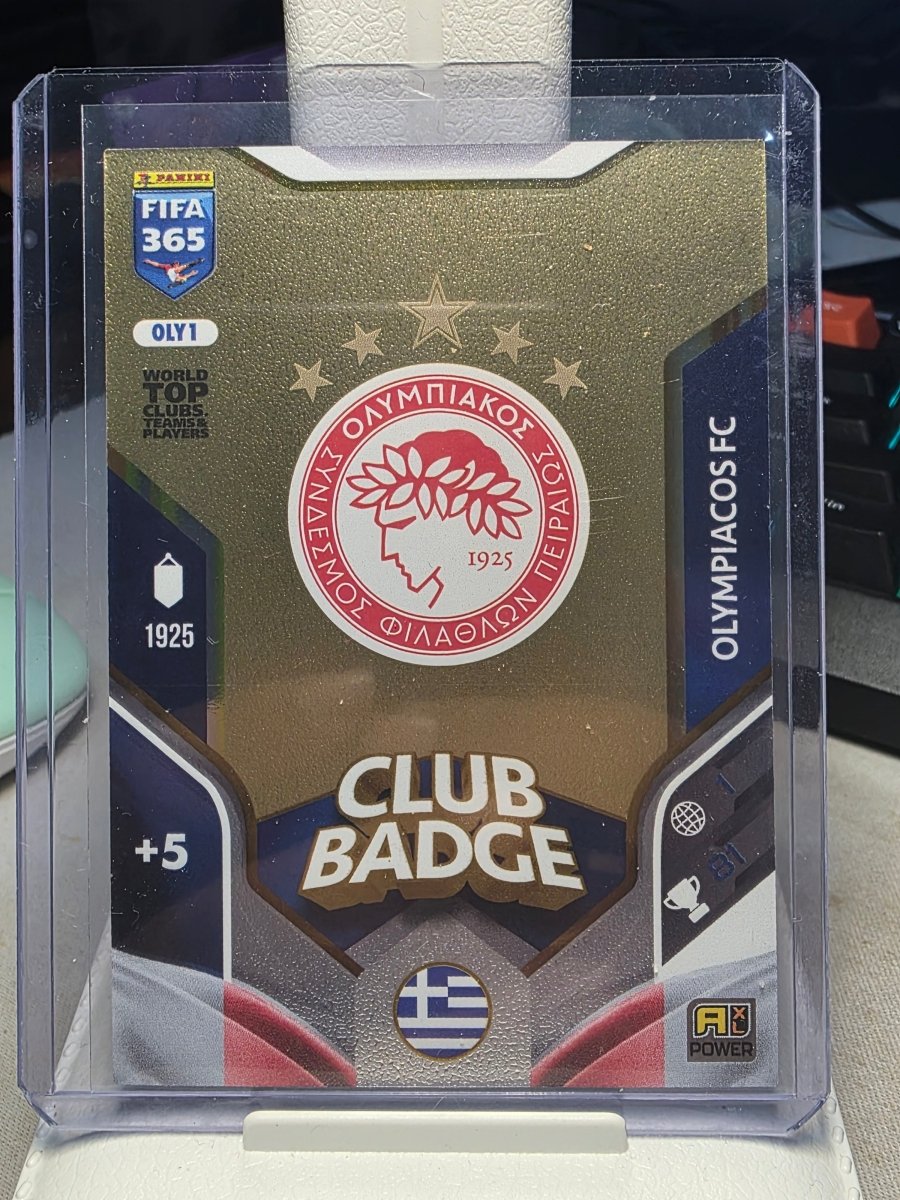 Club Badge Olympiacos OLY1 - Panini Fifa 365 Adrenalyn XL 2026. by shad0wknightTCG on MYNTED