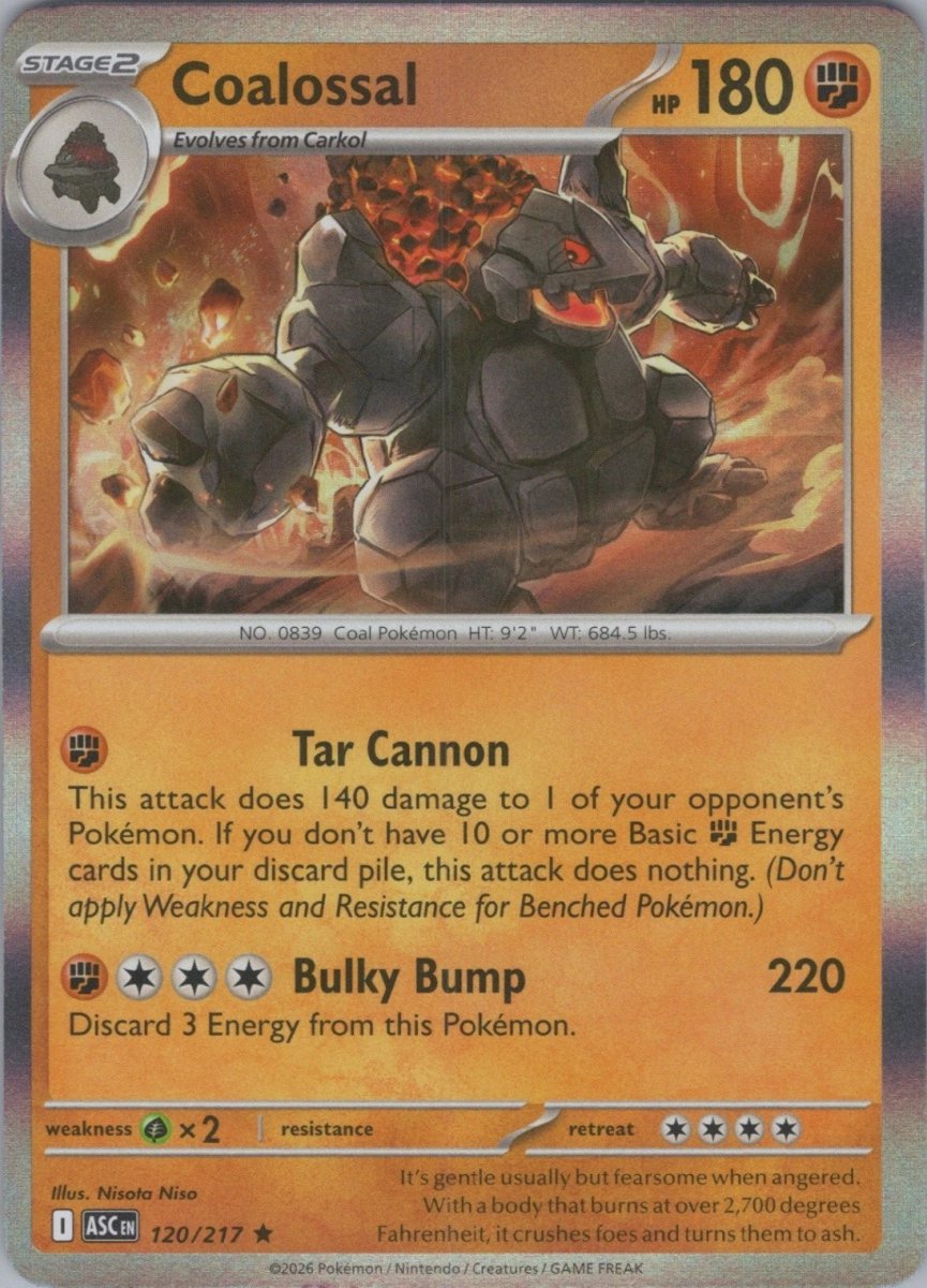 Coalossal - 120/217 (Holo) - ME: Ascended Heroes (ASC) by SAFAQATI on MYNTED